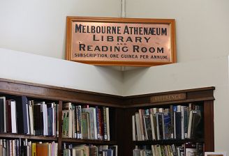 Historic Library signage.